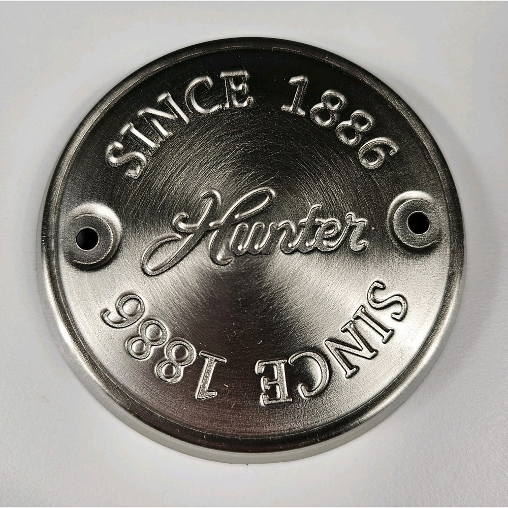 HUNTER CEILING FAN (non-cast iron type fan) NEW PARTS - END CAP Brushed Nickel
